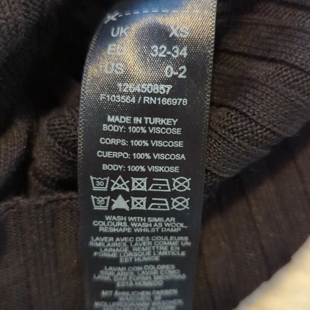 NWT Topshop Corset Tie Front Knit Singlet Tank in Black Viscose, Sz XS - Picture 8 of 8